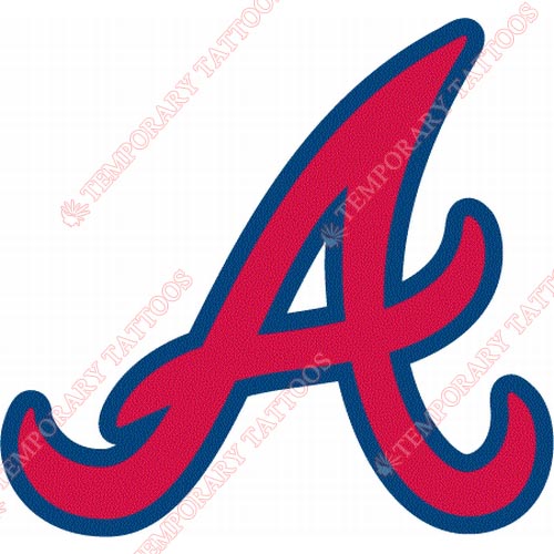 Atlanta Braves Customize Temporary Tattoos Stickers NO.1406