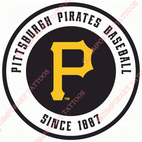 Pittsburgh Pirates Tattoos 10ct