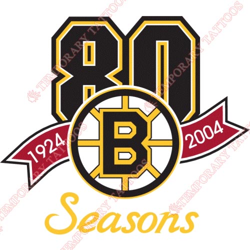 Boston Bruins Temporary Tattoo Sticker - OhMyTat