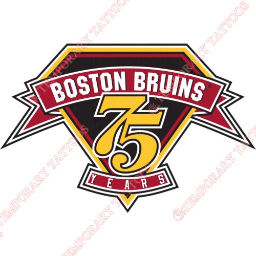 Boston Bruins Temporary Tattoo Sticker - OhMyTat